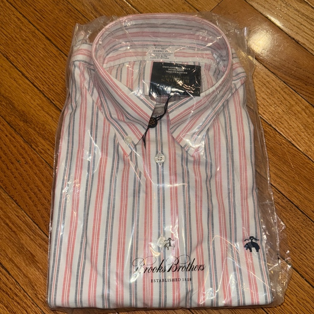NWT Brooks Brothers Striped Polo